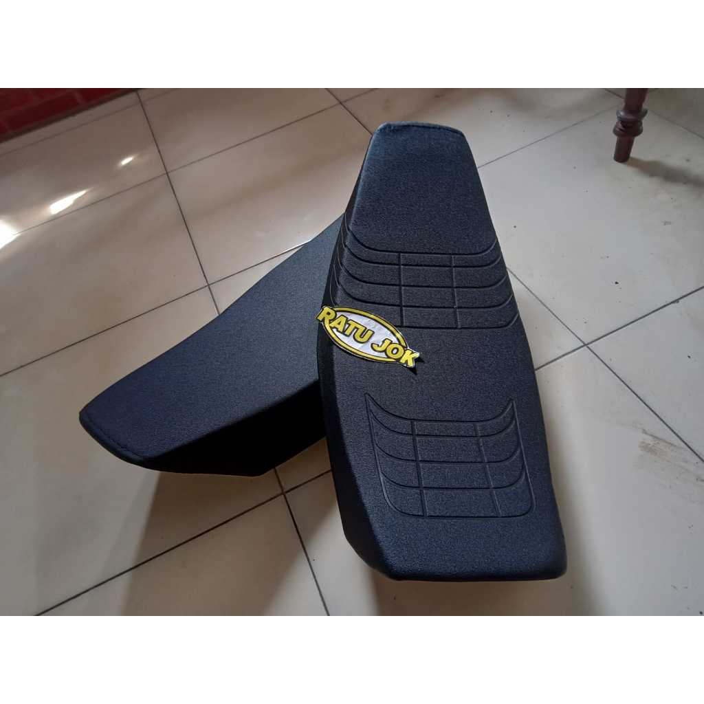 JOK RX KING PERAHU EXTRIME KULIT POLOS HALUS- Jok rx king perahu extreme hitam polos halus- jok king