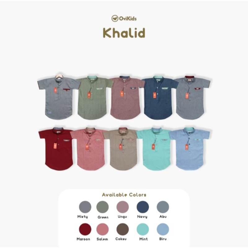 Ovikids - Kemeja Koko Anak Koko Khalid 1-10 tahun