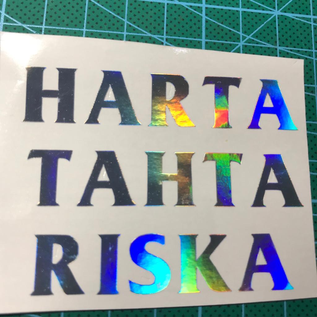 

Stiker cutting Harta Tahta Custom Nama murah