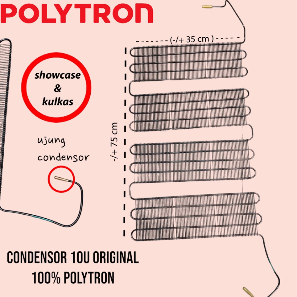 CcQ KONDENSOR 1U ORIGINAL ASLI POLYTRON BISA UNTUK SHOWCASE DAN KULKAS
