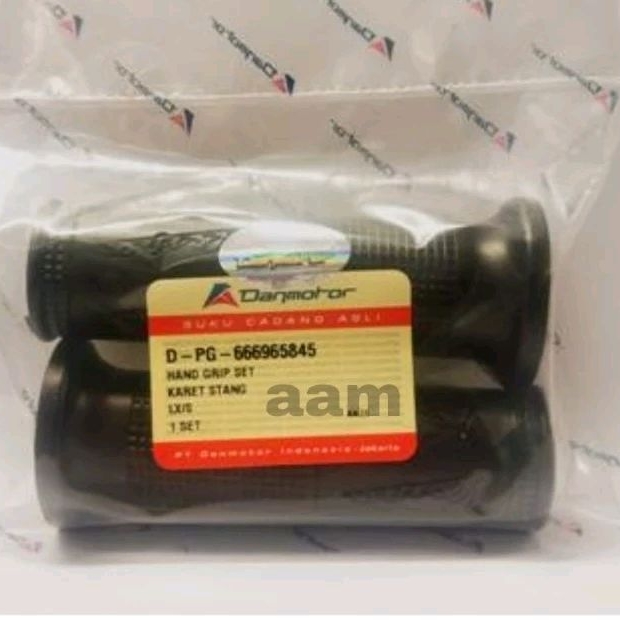 Handgrip Hand grip Vespa LX 150, LX 125, Vespa s125, Vespa s150 merk danmotor asli perset 2pc