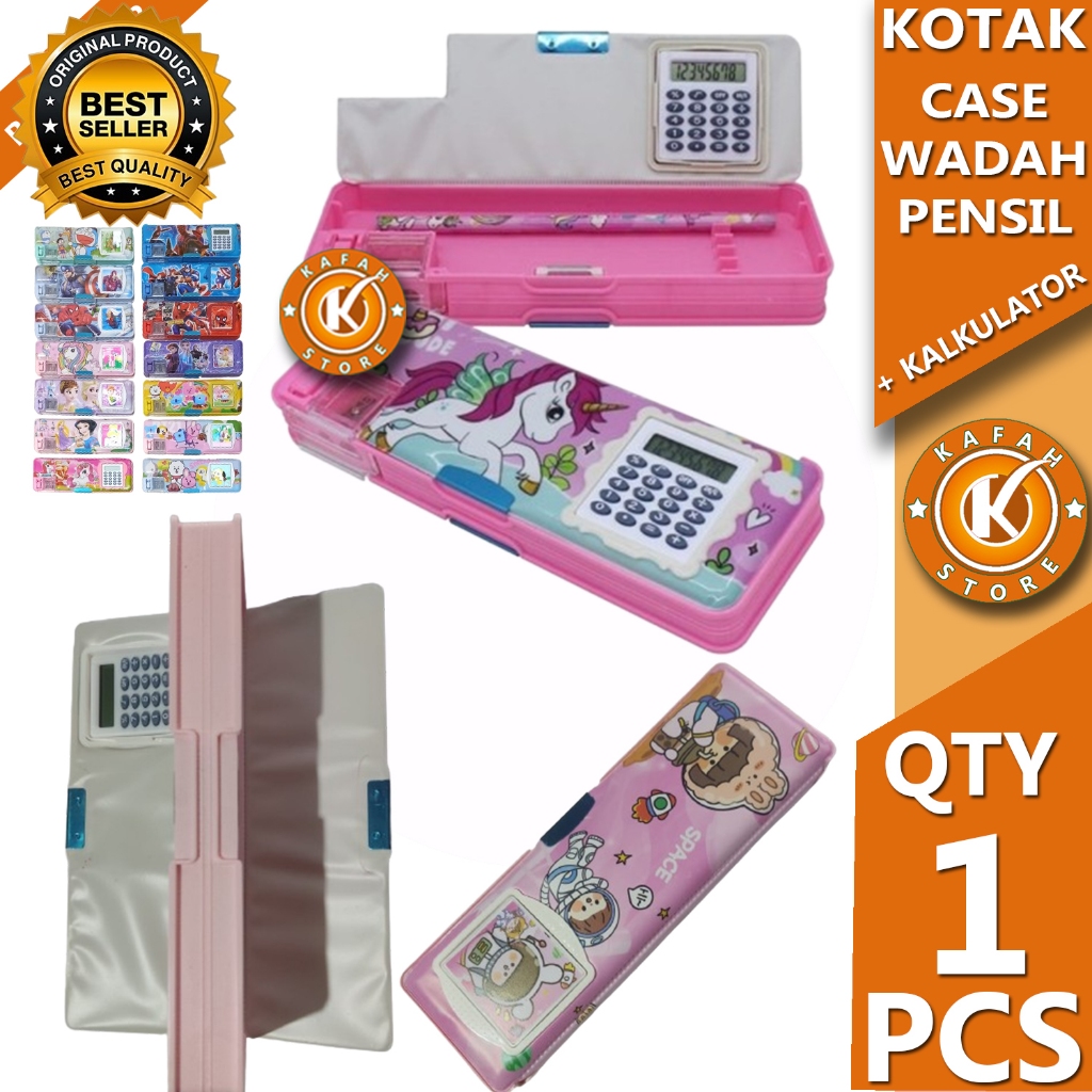 

KOTAK WADAH TEMPAT PENSIL + KALKULATOR kafah store