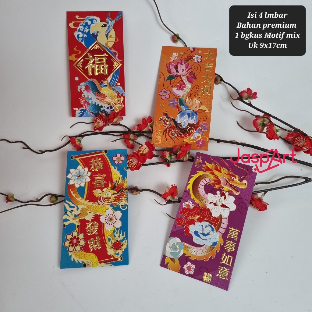 

Angpao PREMIUM 3D NAGA SANGAT CANTIK DAN ELEGAN