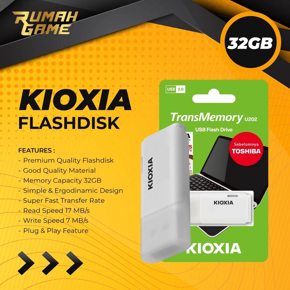 ART C24U Flashdisk 32gb Kioxia Usb drive FD Original Pengganti Toshiba Flash