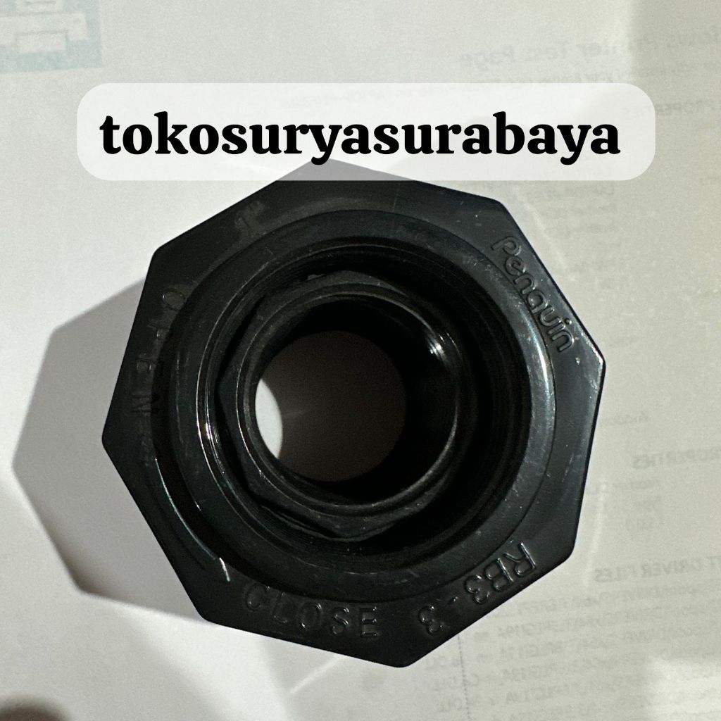 Mur Tandon Drat Dalam 1" double Karet - Bulkhead 1 inch bulkhead Pinguin 1" Mur Toren 1"