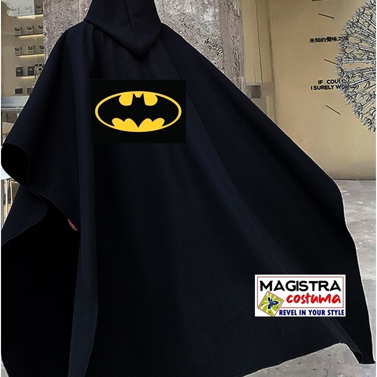 Jubah Hoodie Panjang Kostum BATMAN Premium Hitam Hoodie Pria Wanita Dewasa Superhero Avenger Spiderm