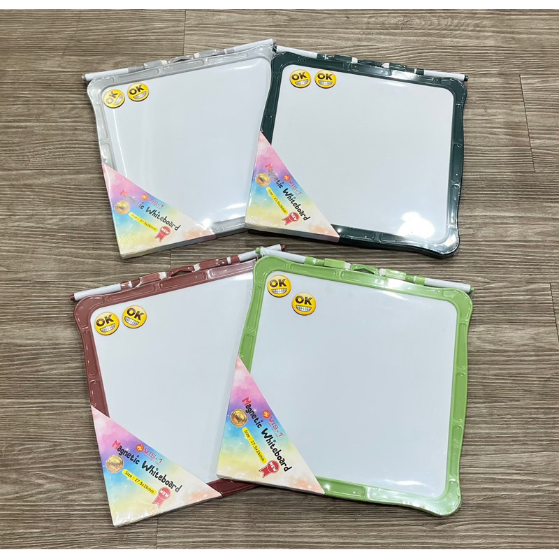 

Papan Tulis / Magnetic Whiteboard Free Spidol + Penghapus 26cmx 26cm / Papan Tulis Anak - VIS-1