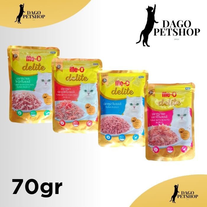 MEO delite pouch premium 70gr all variant meo wet food