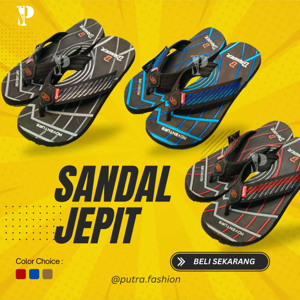 Sandal Pria Sandal Jepit sandal gunung Tebal murah berkualitas