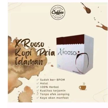 

KOPI XROOSO KOPI HERBAL 1BOX ISI 5 SACHET ORGINAL