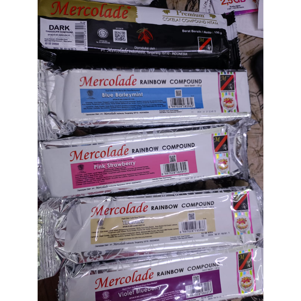 

Mercolade Rainbow Compound 150gr Coklat Batang Warna