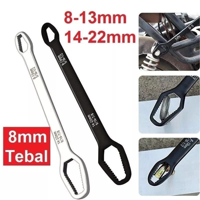 Kunci Ring Universal Double Head Wrench Adjustable Kunci  Torx Pas Ring Kunci Ring