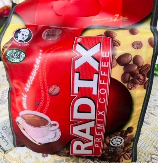 

KOPI RADIX HPA MALAYSIA isi 32 sachet (kemasan baru ada gambar tn hj ismail)