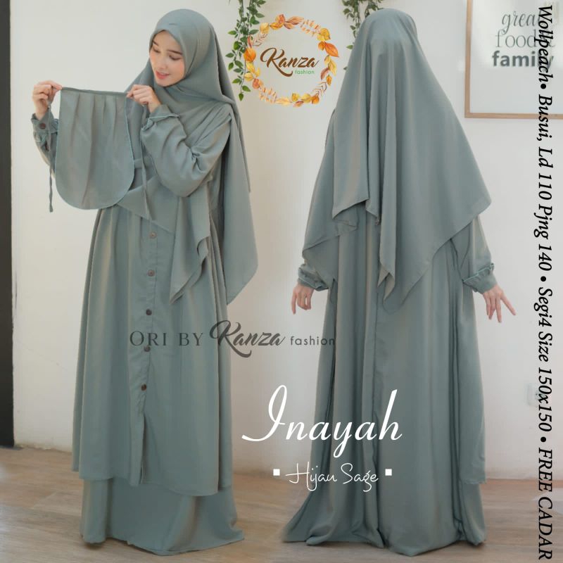 GAMIS SET INAYAH SYARI BY KANZA