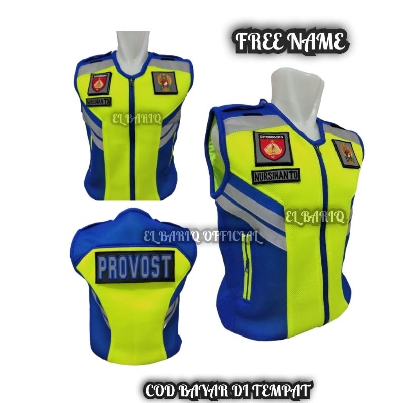 Rompi provost TNI rompi provost terbaru rompi provost jala tebal biru hijau