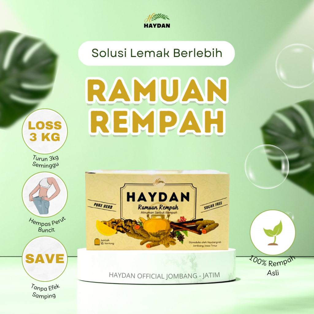 

Ramuan Rempah Haydan | Teh Detox | Teh Celup Rempah