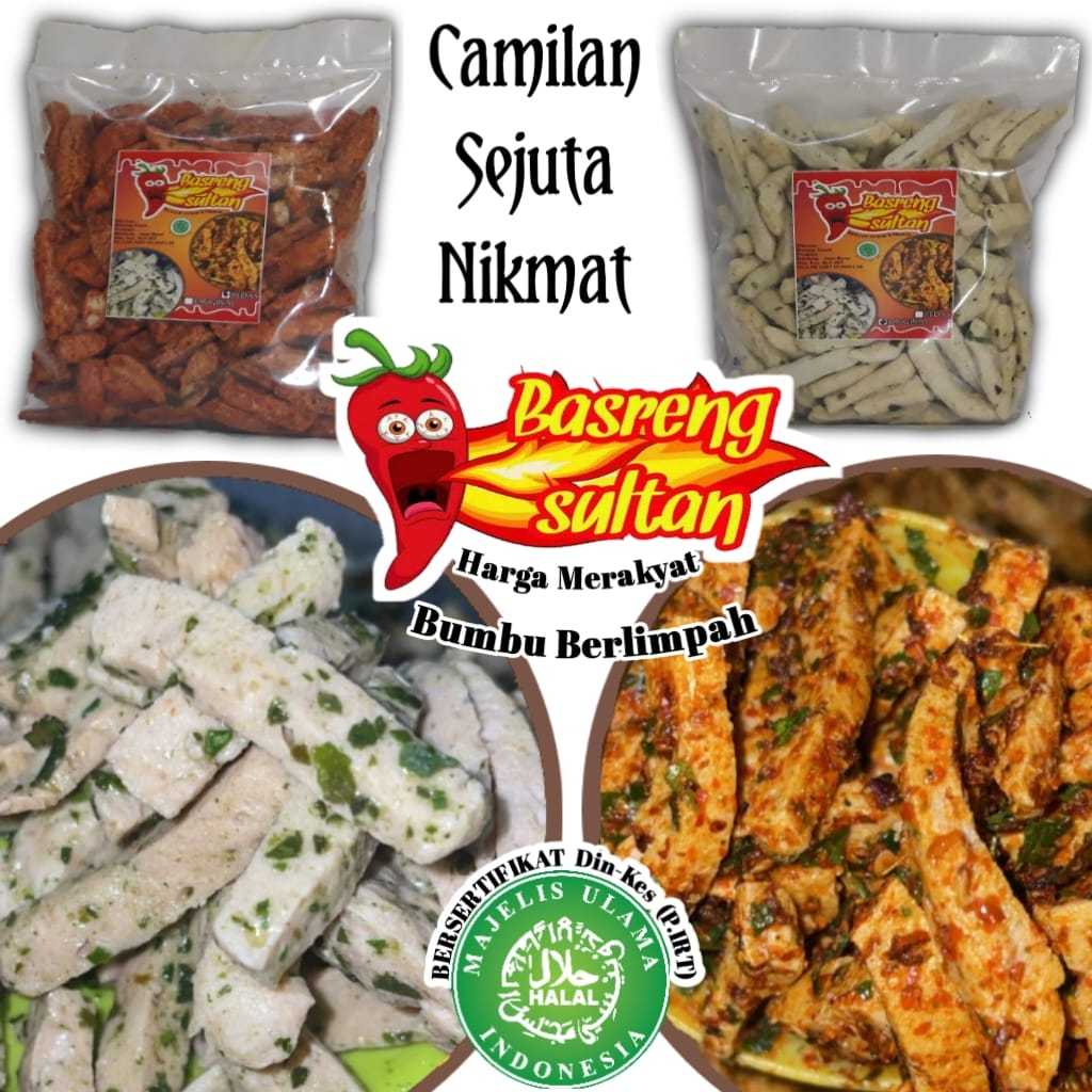 

[BIG SALE] Basreng/stik/ ORI / PEDAS /daun jeruk 250g/Basreng Sultan