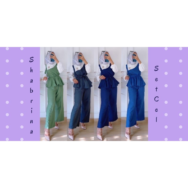 Shabrina Setcel / Shabrina Set / Setelan Rayon Crinkle