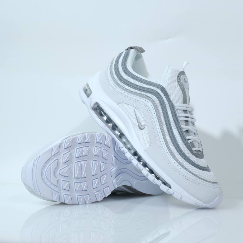 Sepatu Nike Air Max 97 White Replectif Silver/Shoes Pria Dan Wanita Best Seller Putih