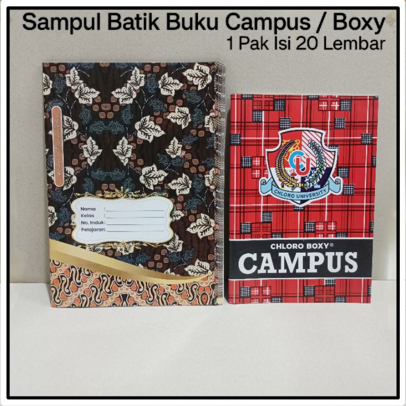 

1 Pak Sampul Buku Tulis Boxy Campus Batik Isi 20 Lembar
