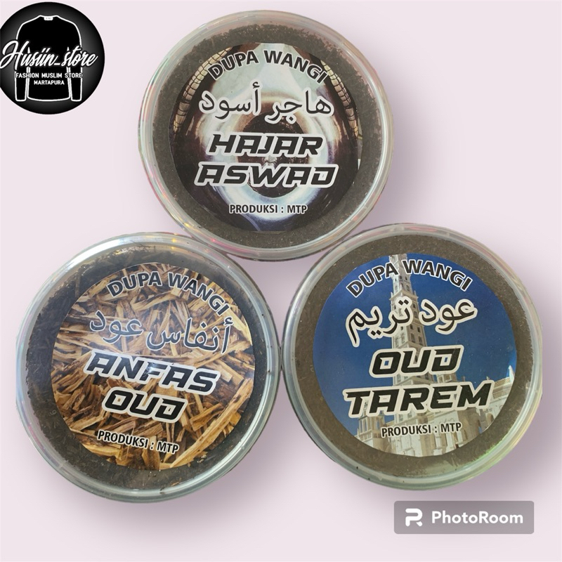 DUPA BUKHUR SERBUK WANGI  ANFAS OUD/OUD TAREM/HAJAR ASWAD