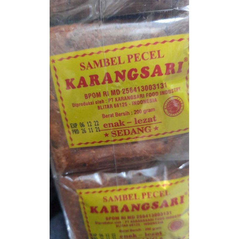 

bungbu pecel karang sari 200grm
