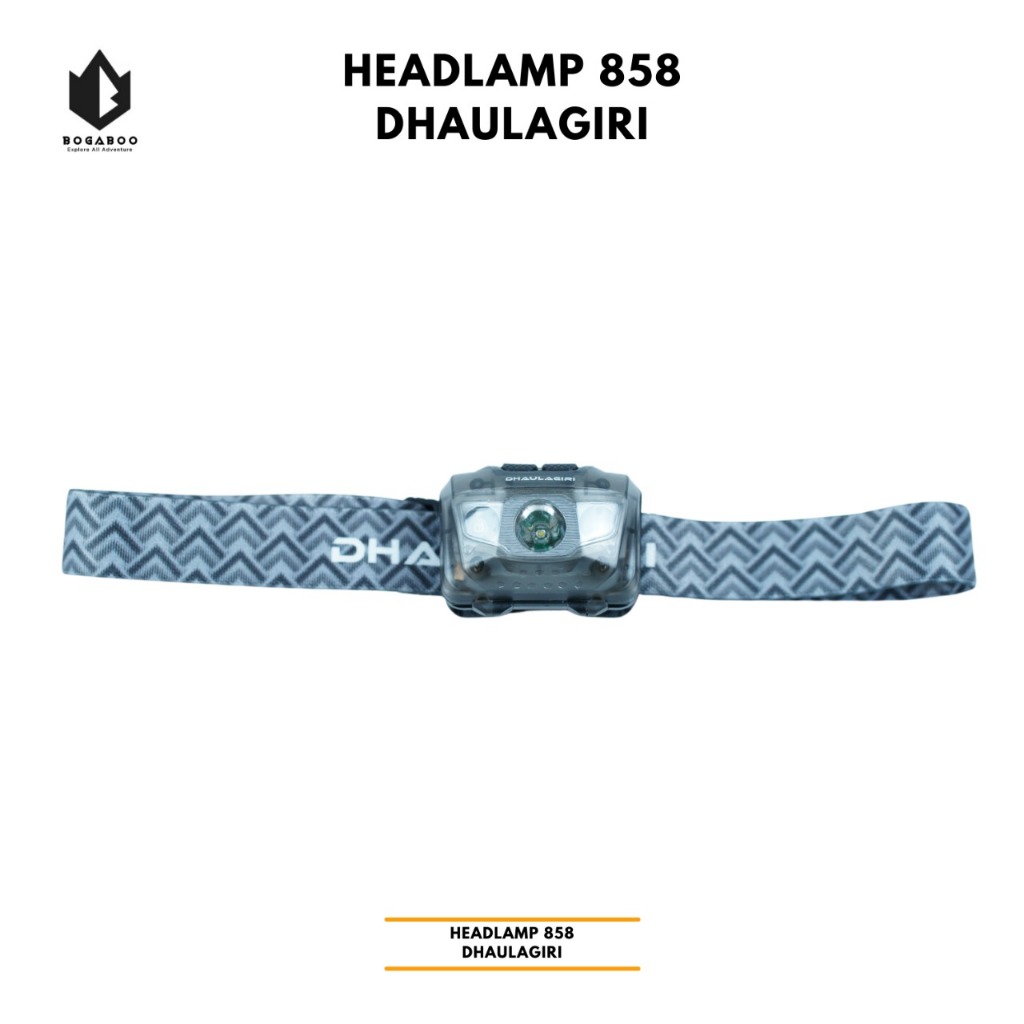 Headlamp Dhaulagiri 858 - Senter Kepala - Lampu Kepala Hiking Camping Gunung