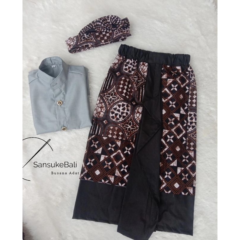 setelan baju adat Bali anak/baju adat Bali anak laki laki/busana adat Bali anak
