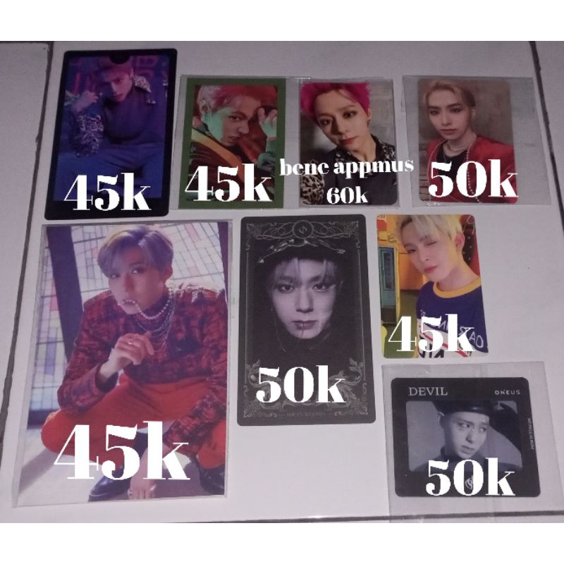 OFFICIAL PHOTOCARD PC ALBUM ONEUS DEVIL LIVED