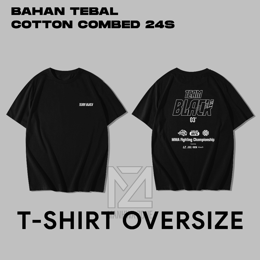 Kaos Team Black Manhwa Jinx Joo Jaekyung / T-shirt Team Black Joo Jaekyung Jinx