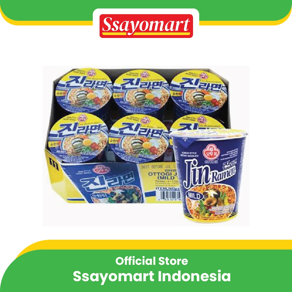 

Ottogi Jin Ramen Mild Bowl - 65g/6pcs