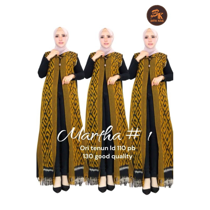 LONG OUTER TENUN TANPA LENGAN