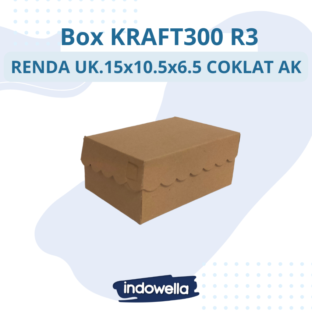 

Box Renda Nasi dan Kue Coklat Kraft berbagai ukuran per10pcs R8/R10/R10B/R5/R3/R7