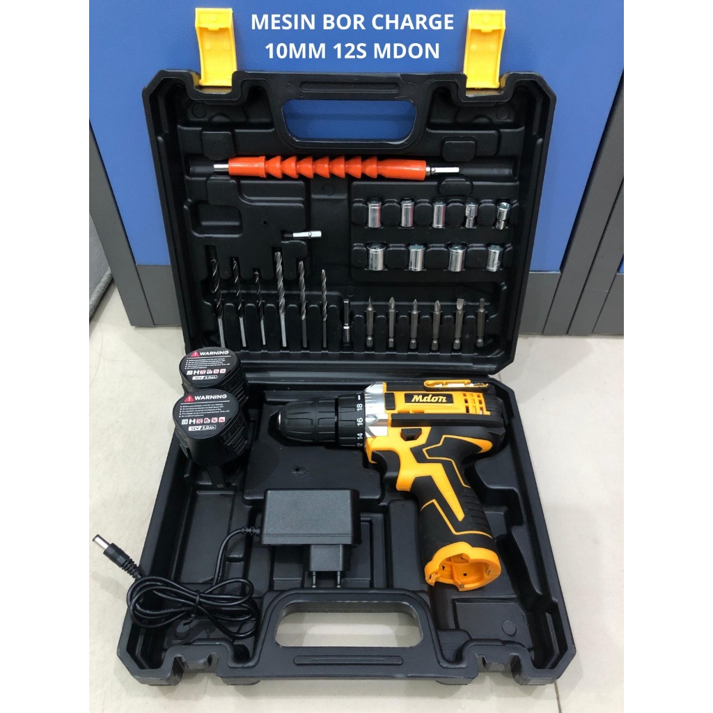Mesin Bor Tangan CORDLESS 12S MDON / Bor Tangan BATERAI 12 TS - Cordless Drill MDON 12TS
