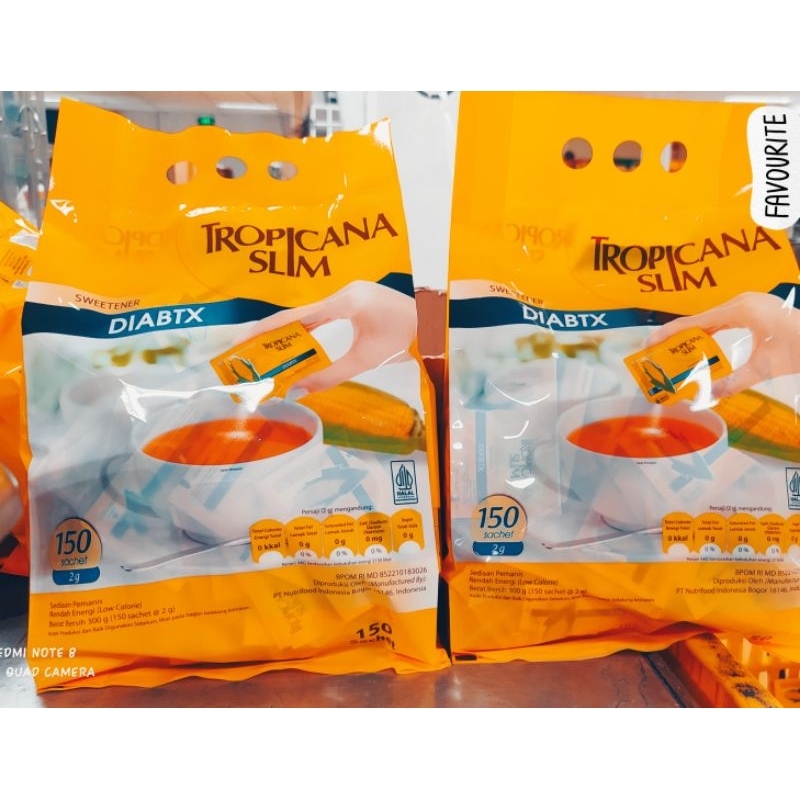 

TROPICANASLIM SWEETENER DIABTX 150 sachet