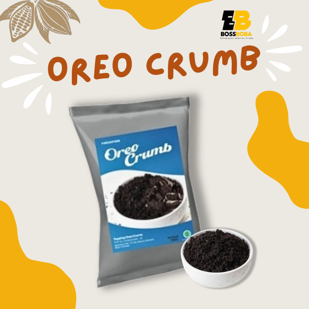 

Topping Ooreo Crumb 1kg Frezzo Powder/Ooreo Crumb Murah/Bossboba