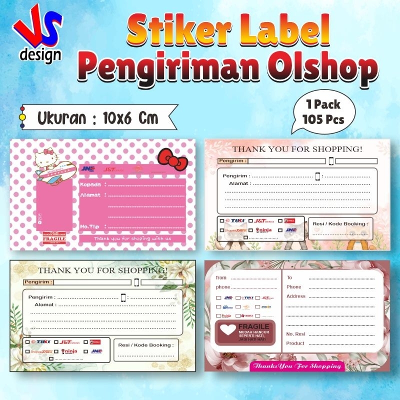 

stiker label pengiriman olshop