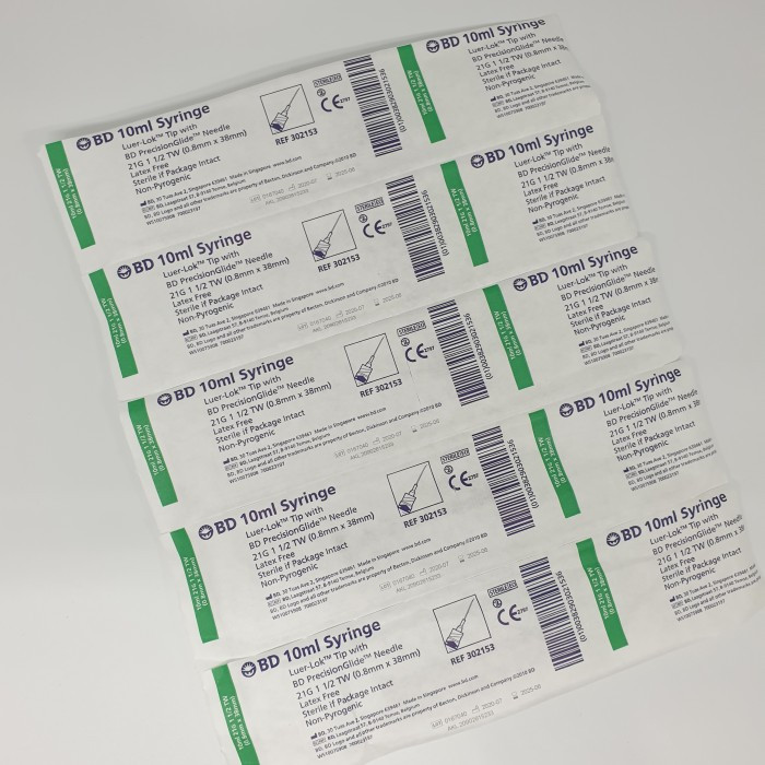 Spuit 10 cc / BD Spuit 10 ml / Disposable Syringe BD Ecer