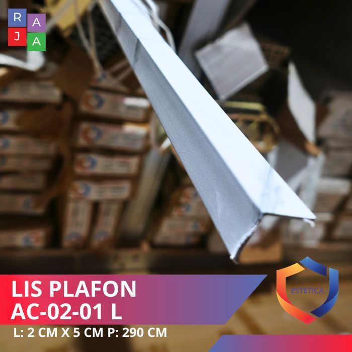 Lis Siku L/ Plint L Untuk WALBOARD DAN PVC BOARD Harga Per Batang