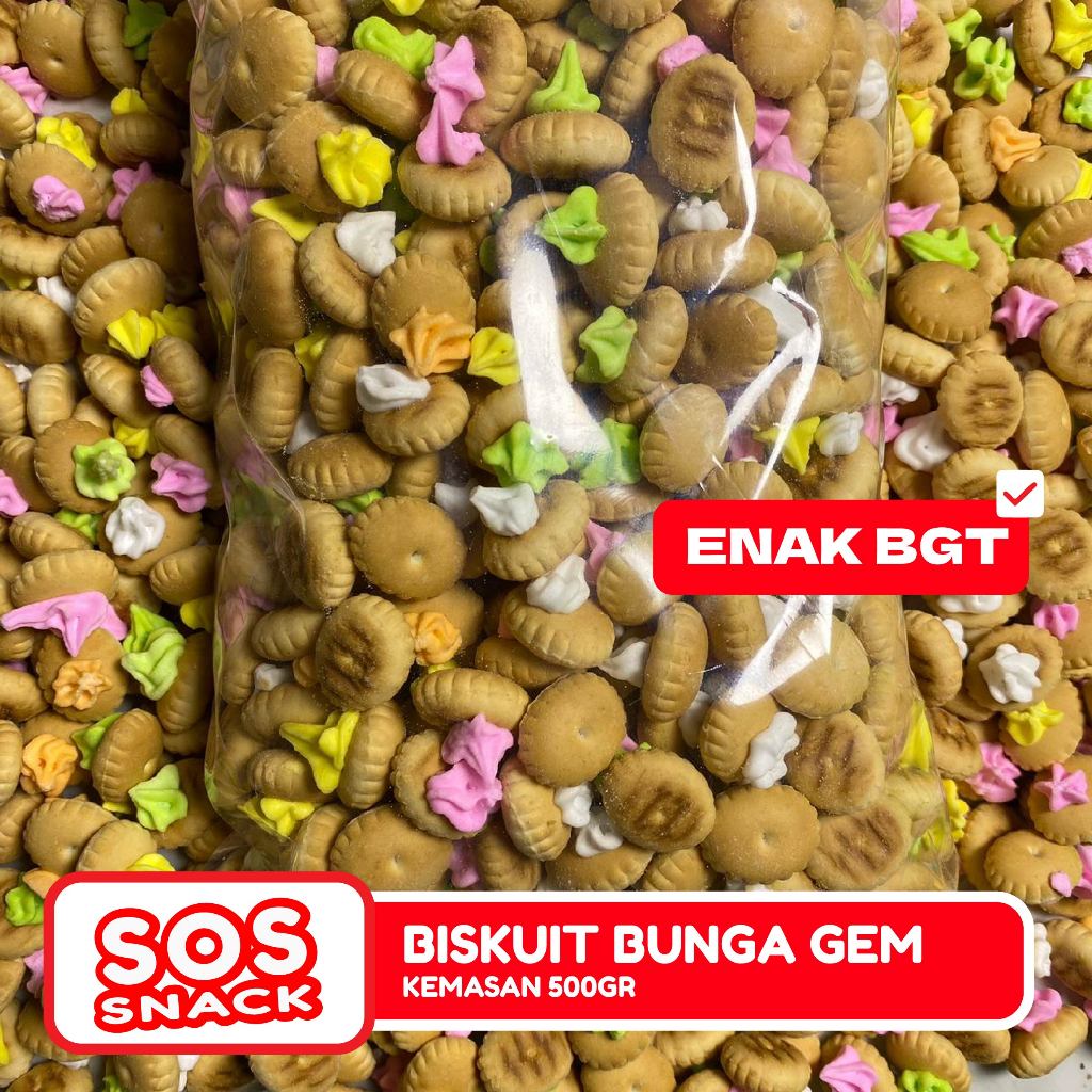 

Kue Bunga Gem Rose Mawar Warna Warni 500Gr