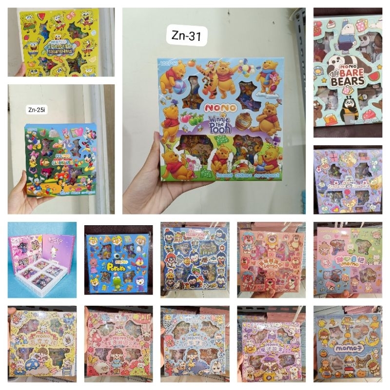 

STICKER SANRIO/NONO/LOTSO/MOMO WATERPROOF (isi 100 pcs)