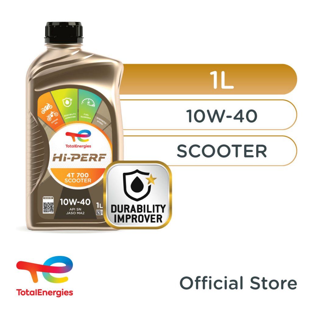 TotalEnergies - Hi-Perf 4T 700 Scooter 10W-40 Oli Motor Matic 1L