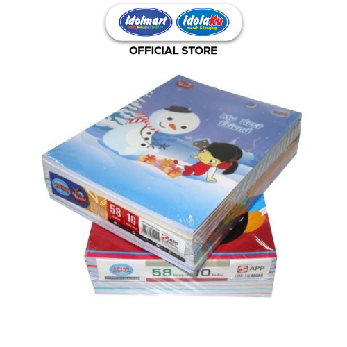 

IDOLMART Buku Tulis SIDU isi 58 Lembar - 1 pack isi 10 Buku