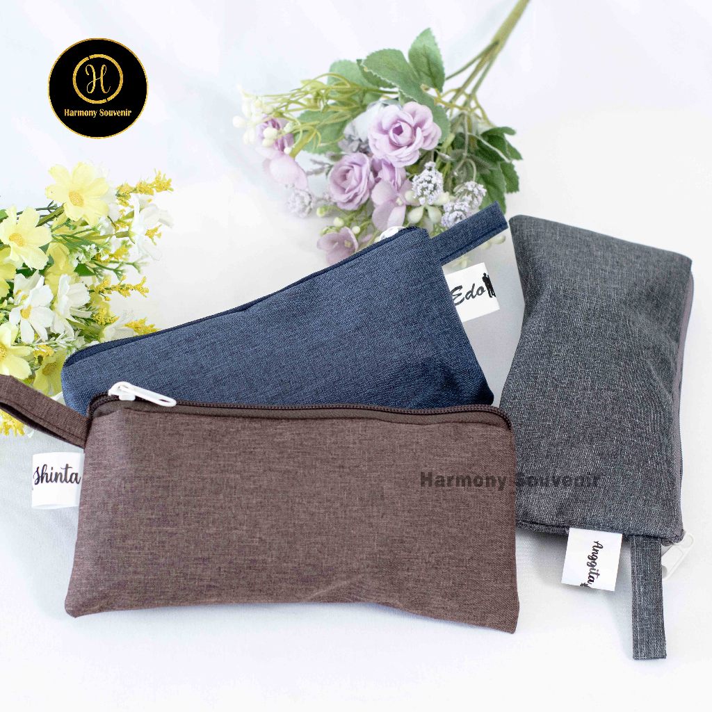 Dompet Souvenir Pernikahan Wedding Pengantin Mewah, Simple, dan Kekinian Custom Nama