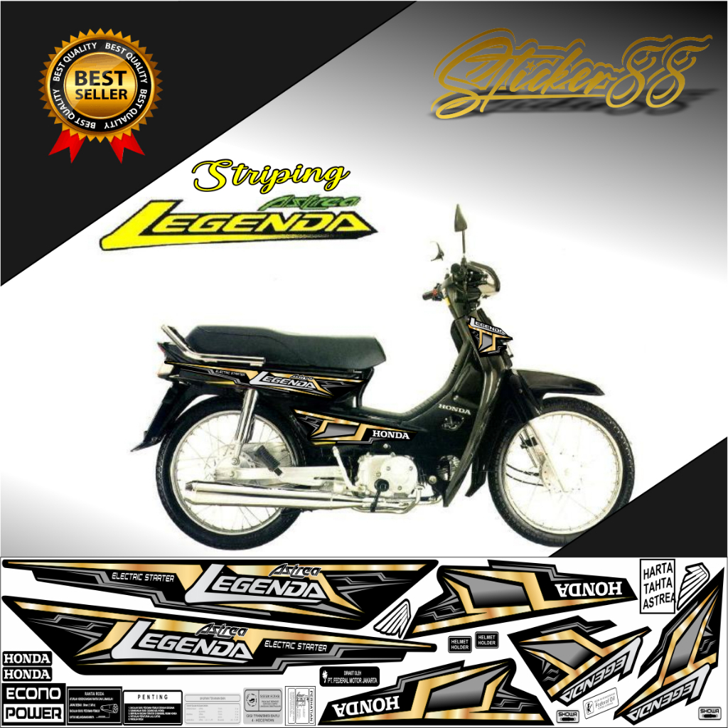 striping variasi astrea legenda / astrea grand grafis racing / striping astrea legenda variasi