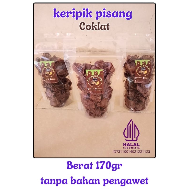 

keripik pisang coklat lumer 180g (halal)