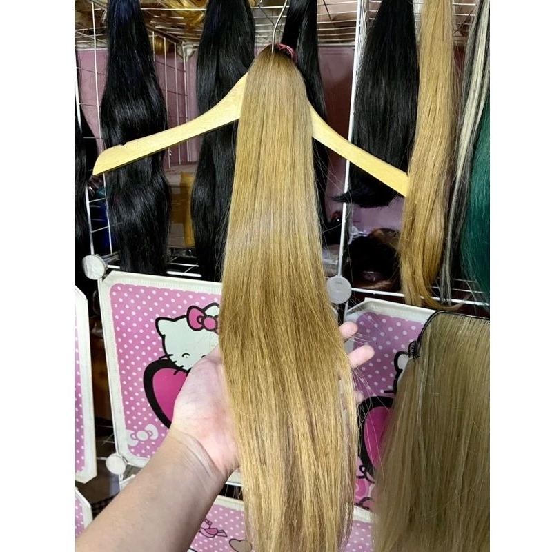 Rambut Extension Blonde/rambut sambung blonde/hair extension blonde/rambut extension warna blonde