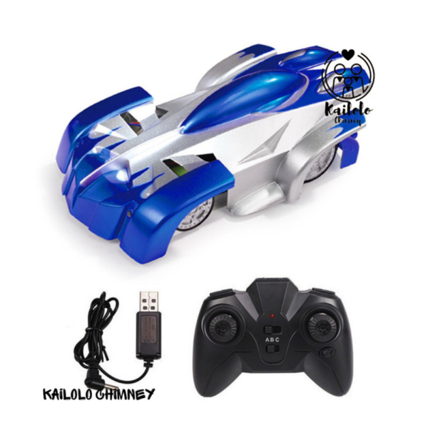 

Promo Mobil Mainan RC Wall Climber Stunt Car Remote Control Anti Gravitasi - Blue 9920L Limited