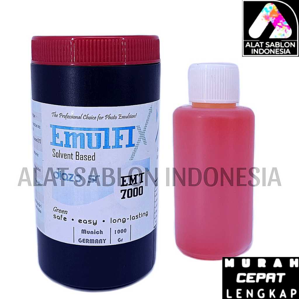 OBAT AFDRUK EMULFIX SOLVENT BASED GREEN 7000 1KG ALAT SABLON