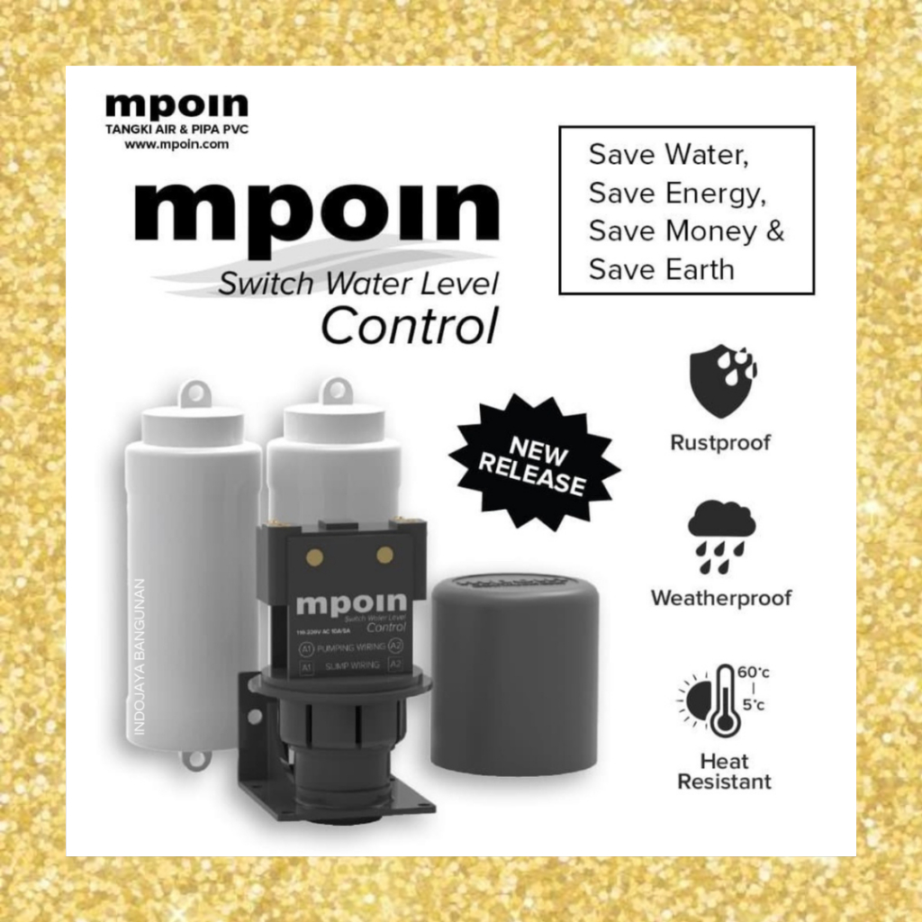 Pelampung Air Otomatis Radar MPOIN Switch Water Level Control Tandon Toren